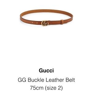 Gucci Double Buckle Belt Dark Brown